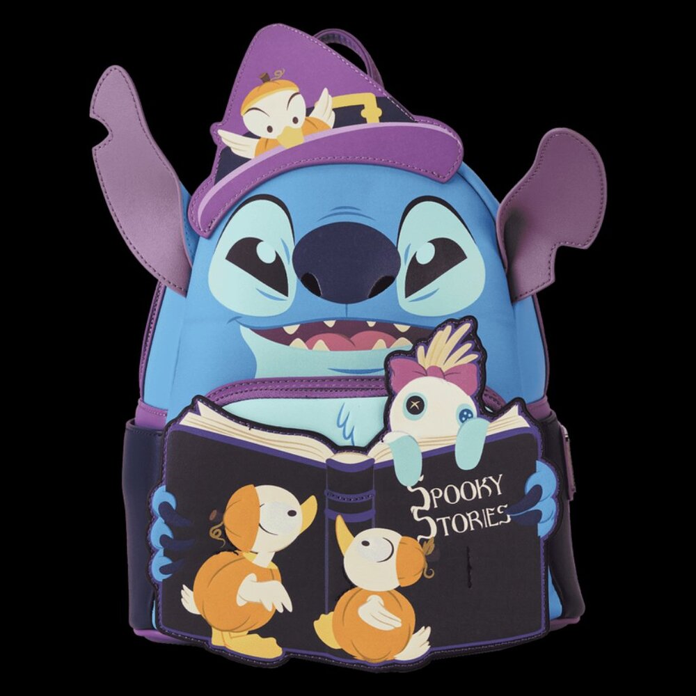 Stitch Exclusive Spooky Stories Halloween Glow Mini Backpack